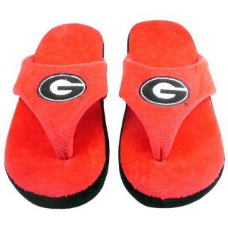 Happy Feet   Georgia Bulldogs   Comfy Flop Slippers: Shoes