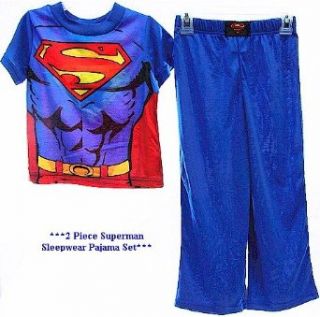 Superman Boys Red & Blue 2 Piece Pajama Sleepwear Set (12
