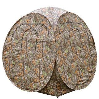 Pop Up Ground Hunting Blind Camo Tent 2 Man: Sports