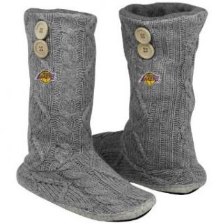 NBA Los Angeles Lakers Womens Two Button Cable Knit Boots