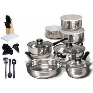 Cabral 40 piece Stainless Steel Cookware Set