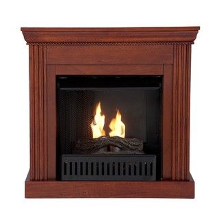 Martel Classic Mahogany Convertible Petite Gel Fuel Fireplace