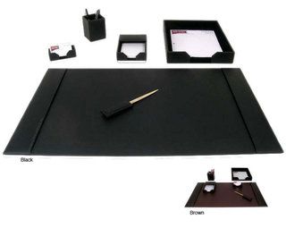 Dacasso 1400 Series 6 piece Econo Line Leather Desk Set