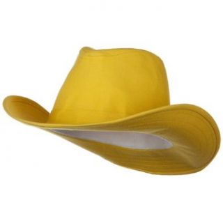 Canvas Cotton Cowboy Hat   Yellow W19S64F Clothing