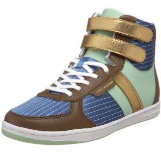 Recreation Womens Dicoco Fashion Sneaker,Blue Satin,5 M US Shoes