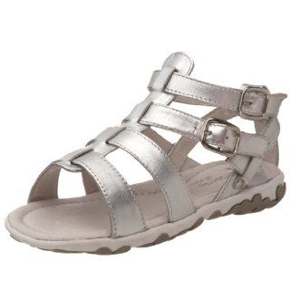 /Little Kid Tidal Ritzy Sandal,Silver Metallic,6 M US Toddler Shoes