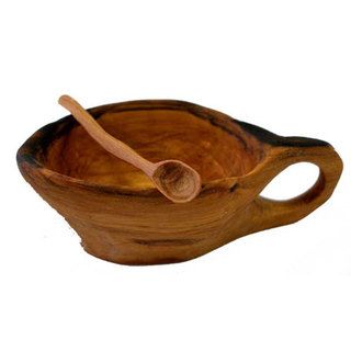 Miniature Olive Wood Spice Bowl (Kenya)