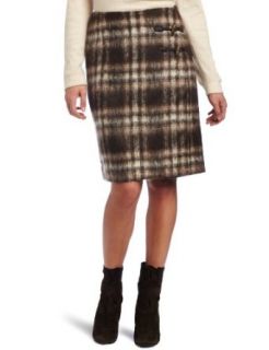 Pendleton Womens Petite Times Mock Wrap Skirt Clothing