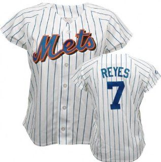 Jose Reyes Majestic Replica New York Mets Womens Jersey