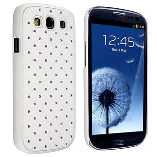 BasAcc White Diamond Gem Rear Case for Samsung Galaxy S III/ S3 i9300