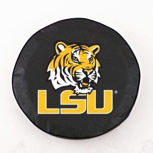 LSU Tigers Black Tire Cover, Small: Sports & Outdoors