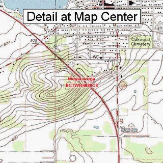 USGS Topographic Quadrangle Map   Weyauwega, Wisconsin
