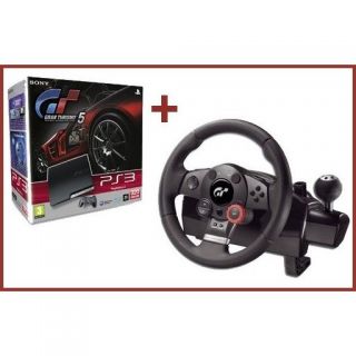 PS3 320 Noire+GT5+LOGITECH DRIVING FORCE   Achat / Vente PLAYSTATION 3