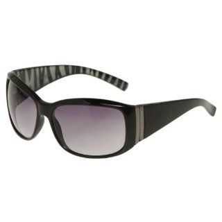 REACTION Zebra Airbrushed Arm Sunglasses [KC1156], BLACK 001B Shoes