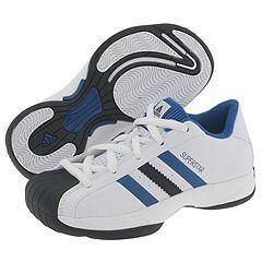 adidas Kids Superstar 2G Low Perfs K (Toddler/Youth) White/Lone Blue