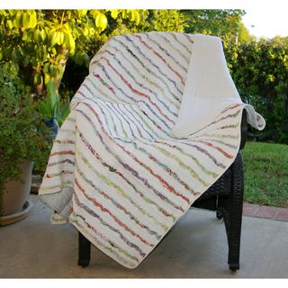 Bella Ruffle Quilted Throw