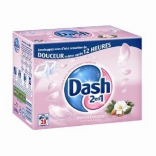 DASH   Lessive Tablettes Dermadouceur   56 lavages