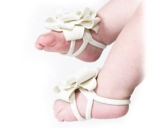 Baby Girl Cotton Pram Barefoot Shoes Infant Toddler Socks White: Shoes