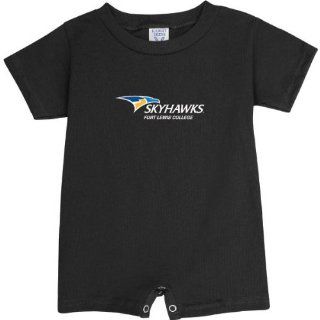 Fort Lewis College Skyhawks Black Logo Baby Romper Sports