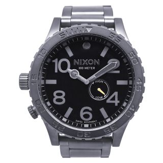 Nixon Mens 51 30 Gunmetal Black Tide Watch