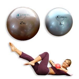Cap Barbell Definity Pilates Weighted Balls, 1 Pound Pair