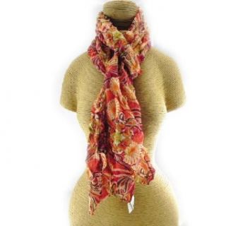 Scarf Judith coppered red. Clothing