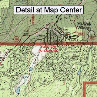 USGS Topographic Quadrangle Map   Twain Harte, California
