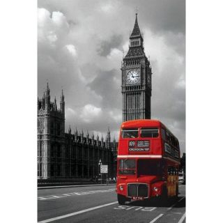 Poster bus rouge à Londres (Maxi 61 x 91.5cm)   Achat / Vente TABLEAU