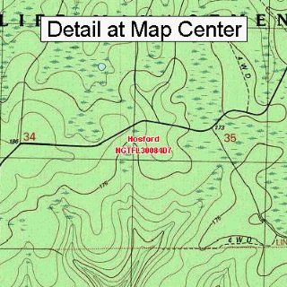 USGS Topographic Quadrangle Map   Hosford, Florida (Folded
