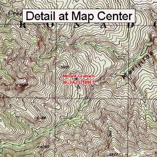 USGS Topographic Quadrangle Map   Mount Graham, Arizona
