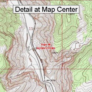 USGS Topographic Quadrangle Map   Elgin NE, Nevada (Folded
