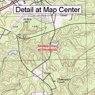 USGS Topographic Quadrangle Map   Bowling Green, Virginia