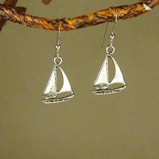 Jewelry by Dawn Pewter Sailboat Earrings