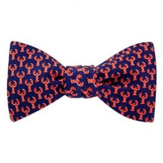 Micro Lobsters Freestyle Bow Tie by Alynn Bowties   Navy