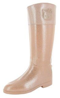 Glitter Wellies Womens Rain Boots Pink Size 6 Alain Malka Shoes