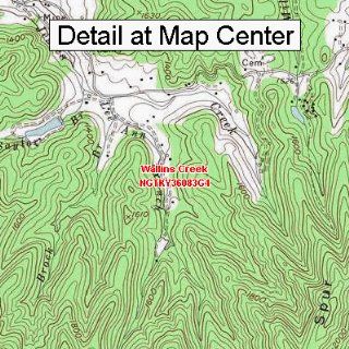 USGS Topographic Quadrangle Map   Wallins Creek, Kentucky