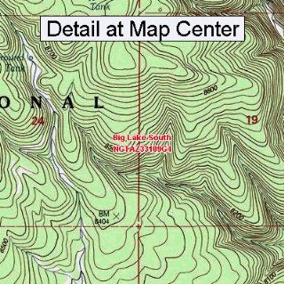 USGS Topographic Quadrangle Map   Big Lake South, Arizona
