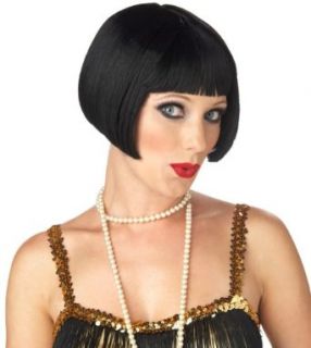 California Costume Womens Flirty Flapper Wig, Black