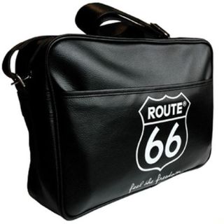 66   Sac Besace Noir   Achat / Vente BESACE   SAC REPORTER ROUTE 66