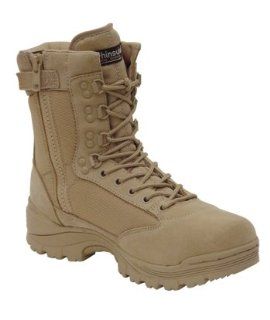 Desert Tan Tactical Boot with YKK Zipper Shoes