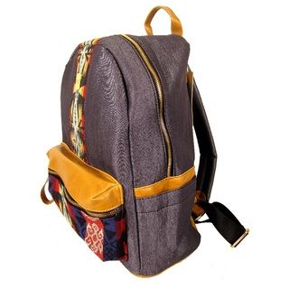 Garin Denim Aztec Backpack