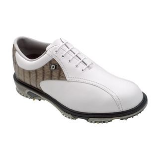 FootJoy Mens DryJoys Tour White/ Croc Golf Shoes
