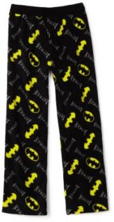 DC Comics Boys 8 20 Batman Microfleece Pant, Black, 6 7
