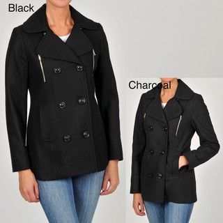 Esprit Womens Double breasted Wool blend Pea Coat