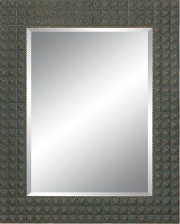 Rectangular 36x48 Framed Black Mirror