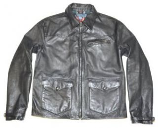 Polo Ralph Lauren Men Full Zip Leather Jacket (L, Black