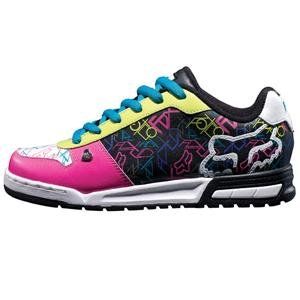 Fox Racing Womens Overload Shoes   7.5/Black/Pink  