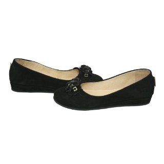  French Sole New York FS/NY Bracelet Black Suede Flats Shoes