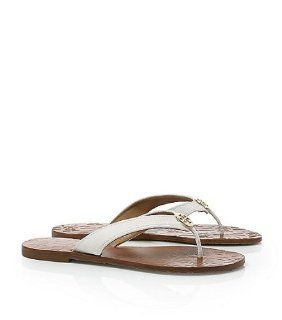 Tory Burch Tumbled Leather Thora Sandal Shoes
