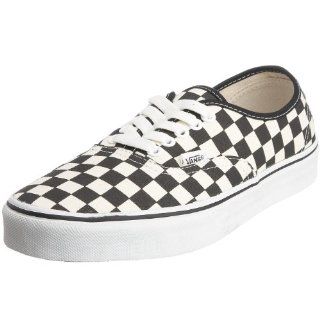 Vans Authentic (Checkerboard Black) Mens Shoes: Shoes
